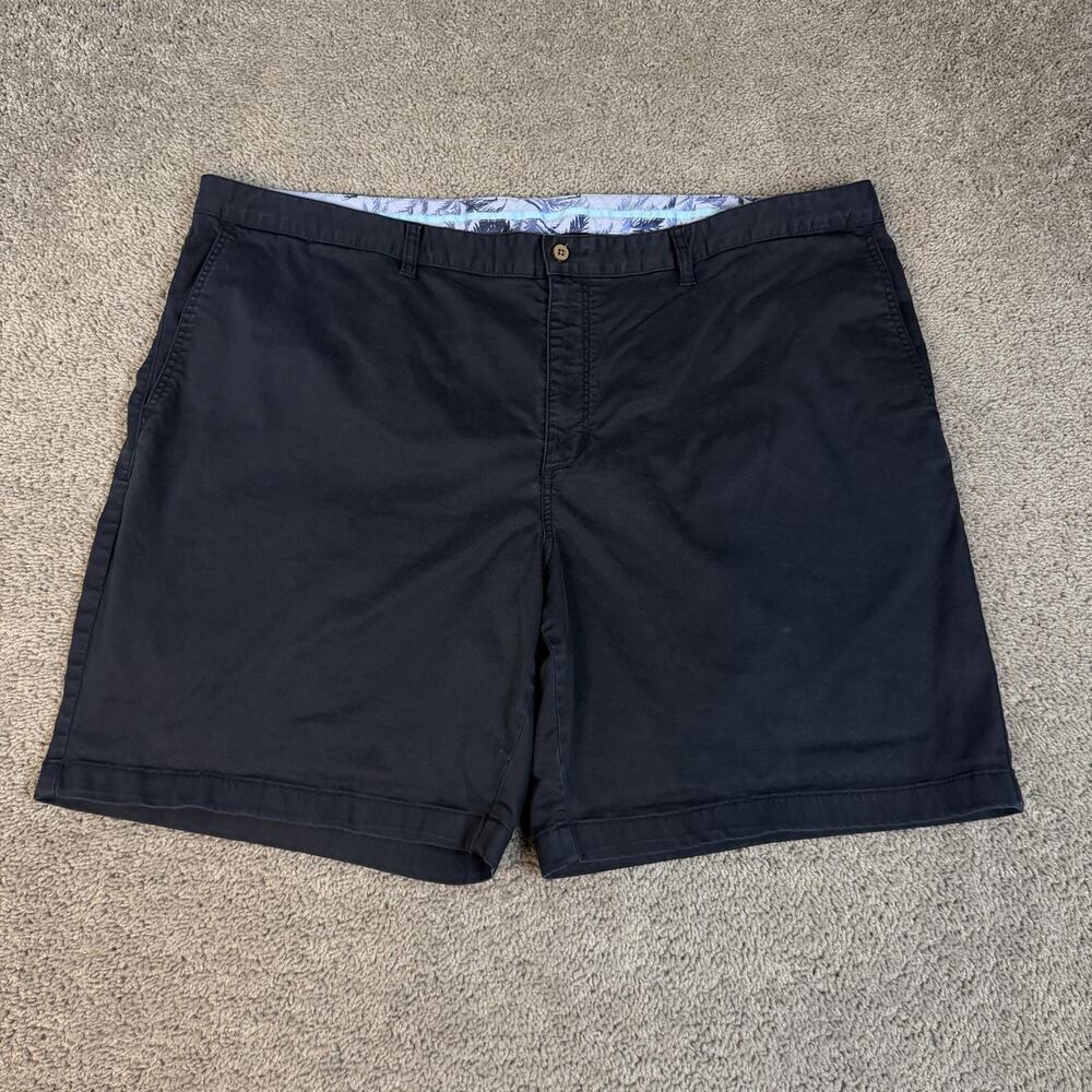 Tommy Bahama Shorts Mens 50 Black Chino Cotton Stretch 9 In Inseam Pockets